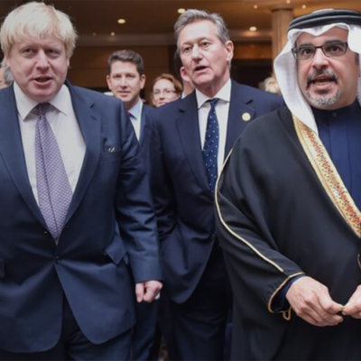 Meta image of Boris Johnson in Bahrain