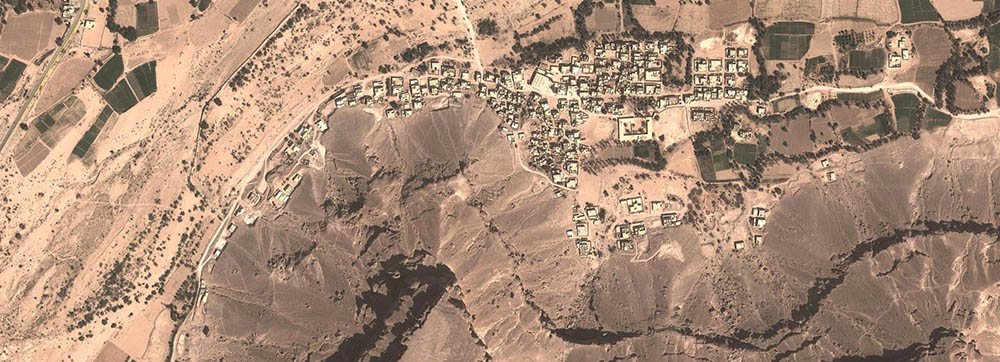 Aerial view of Kashamir, Yemen