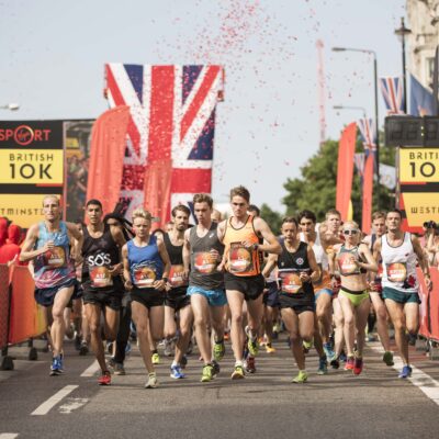 People taking part in Saucony London 10k