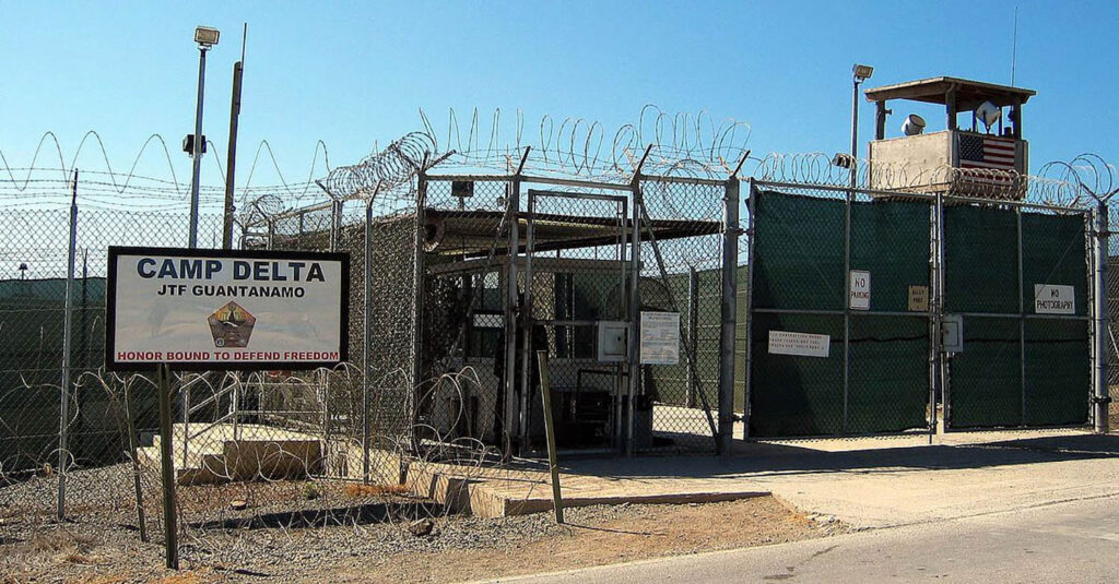 Image of Camp Delta Guantanamo from Wikimedia