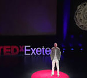Screenshot of Clive Stafford Smith speaking at TedX Exeter
